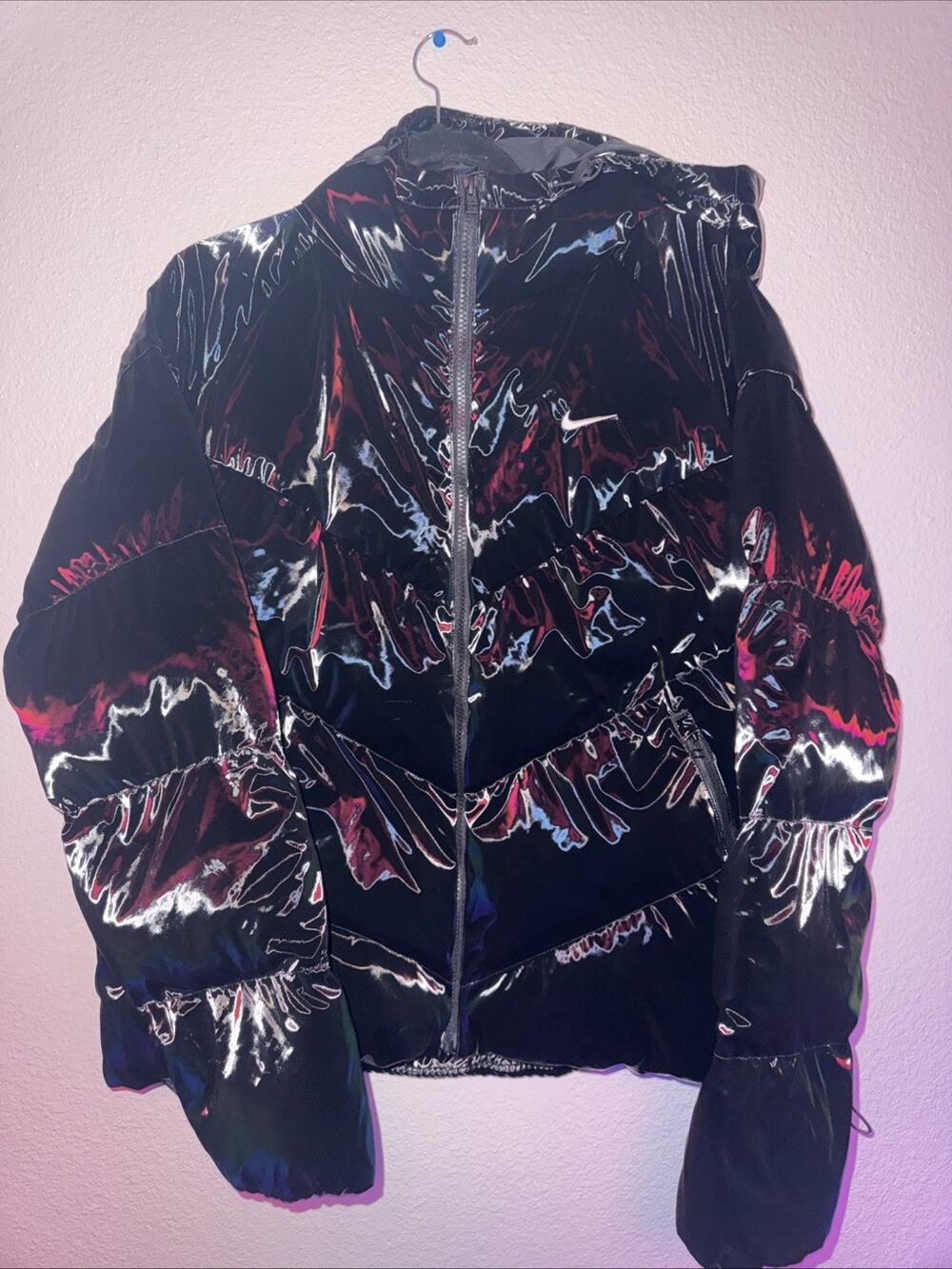 Nike Sportswear Therma-Fit SHINE Puffer Jacket HV5242-010 Women’s Size Large